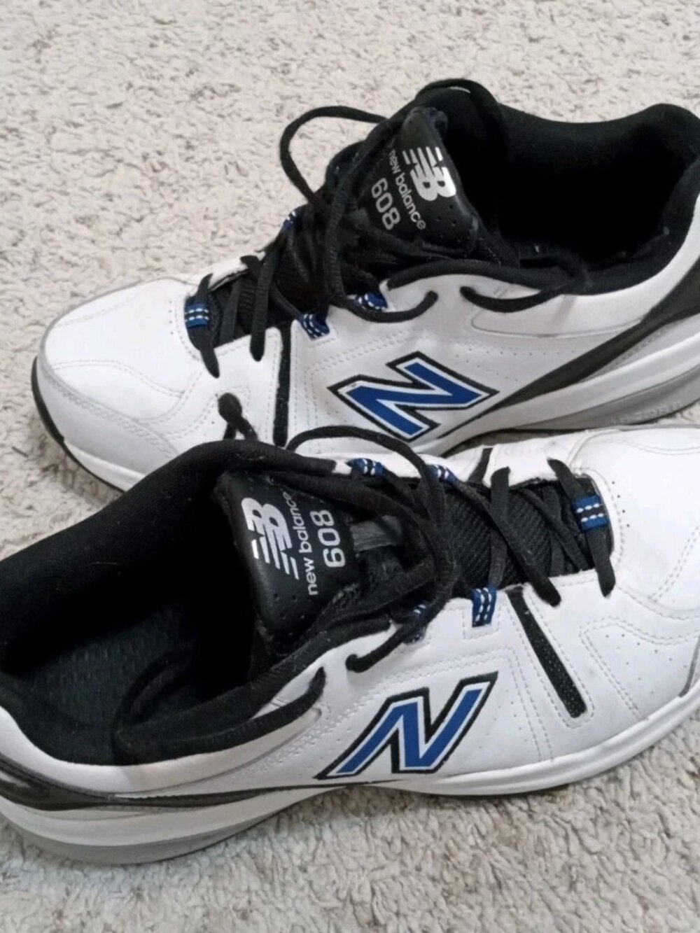 New Balance 608 Men's Size 12 Running Athletic Shoe Sneaker White Leather - Picture 9 of 9